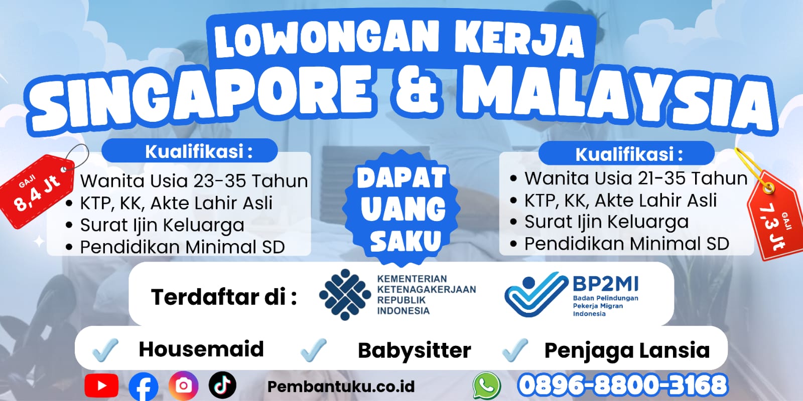 lowongan kerja pembantu singapore